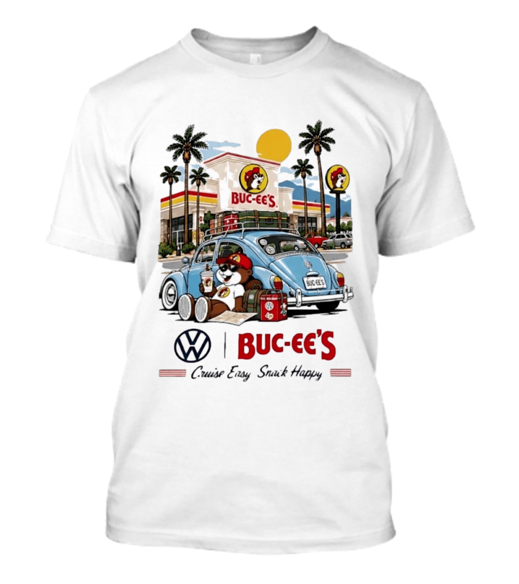 Buc Ee's Volkswagen Cruise Easy Snack Happy Adventure T-Shirt