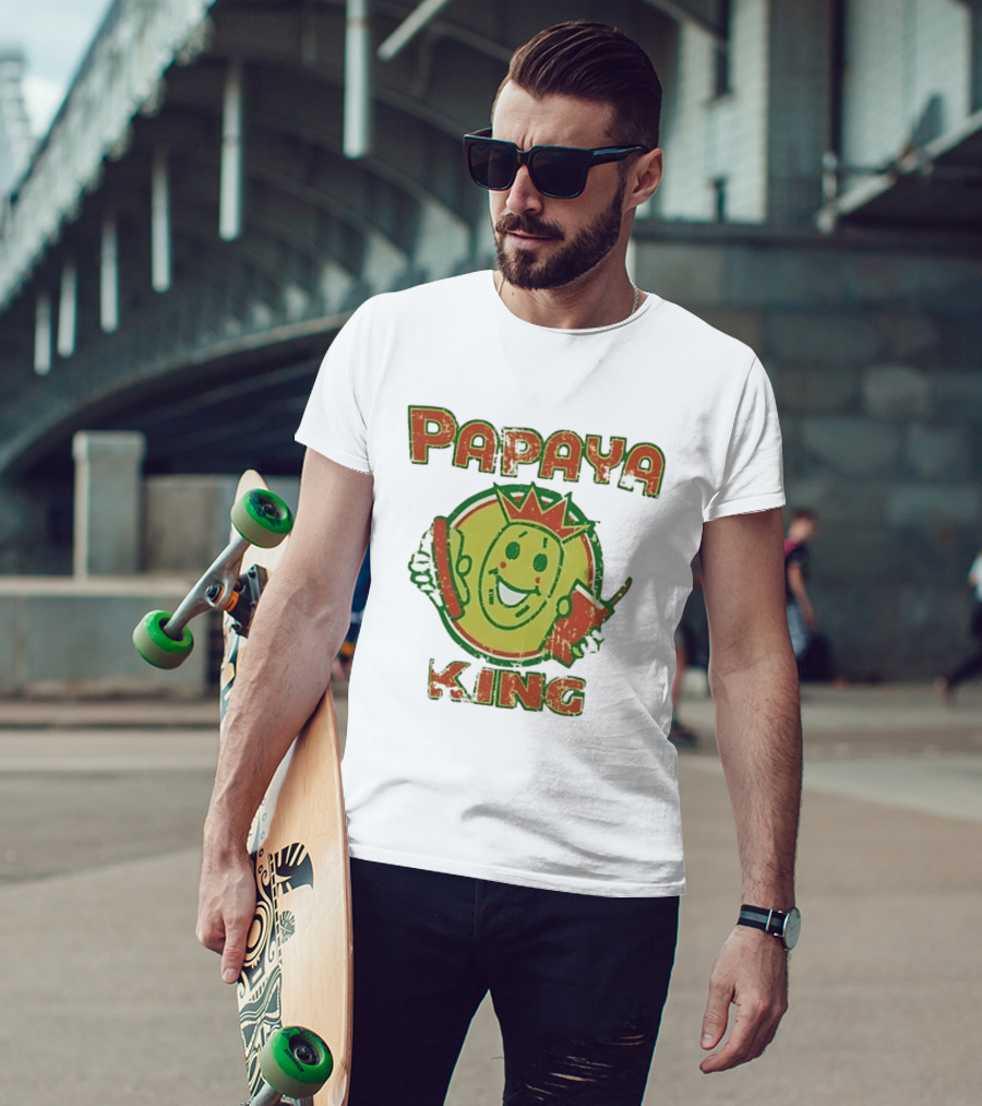 Distressed Papaya King Icon Vintage New York City T-Shirt