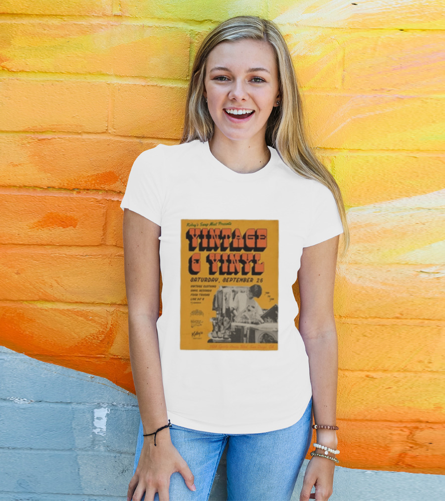 Kobey's Swap Meet Presents Vintage And Vinyl Event San Diego September 26 T-Shirt