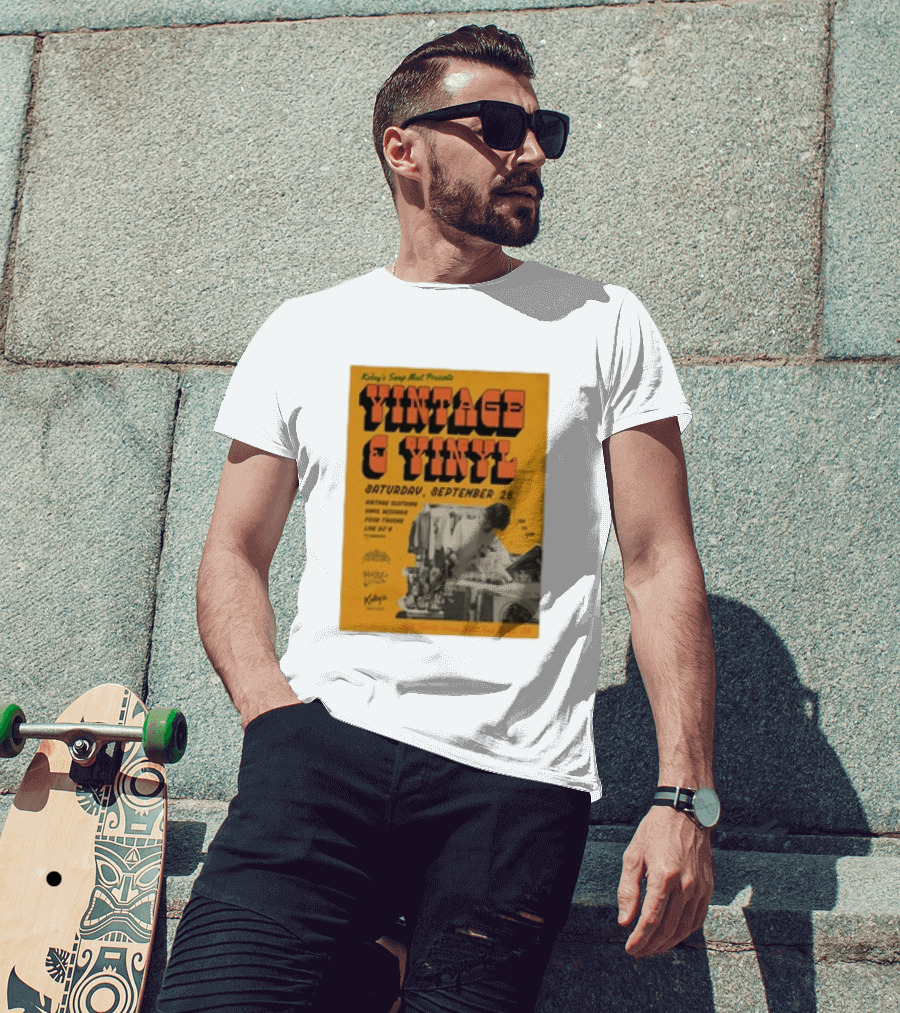 Kobey's Swap Meet Presents Vintage And Vinyl Event San Diego September 26 T-Shirt