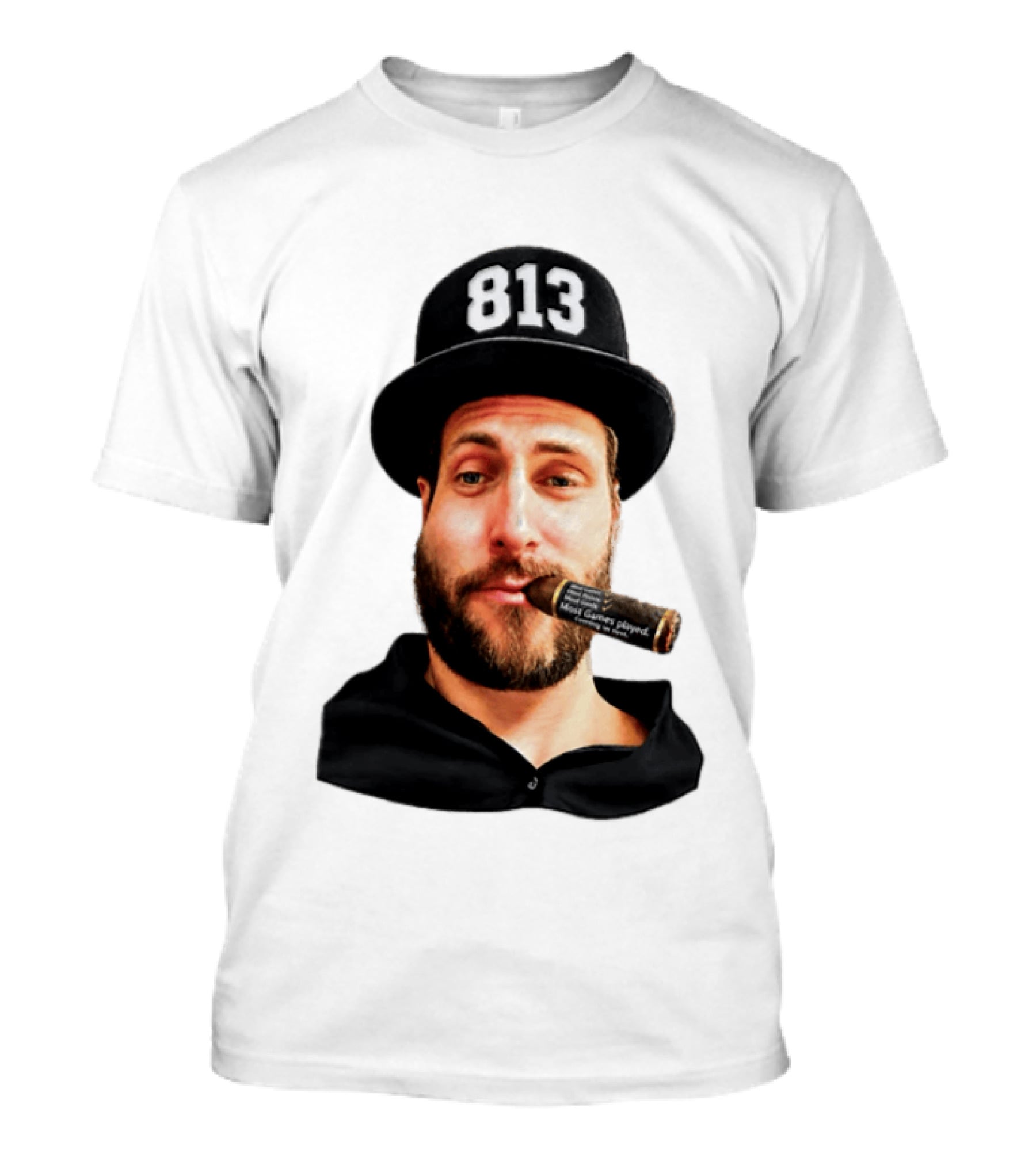 Matthias Plachta 813 Hat And Cigar Most Games Played T-Shirt