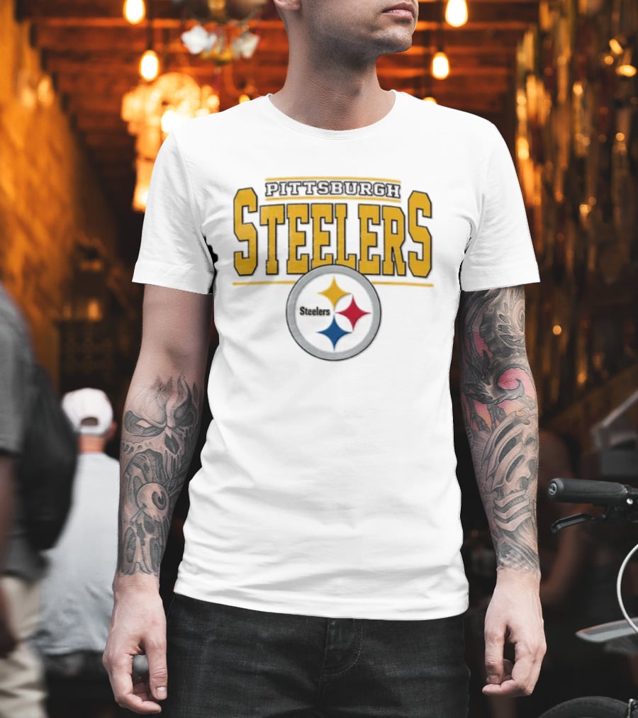 Pittsburgh Steelers Football Steelmark Emblem NFL Team Sports Fan T-Shirt