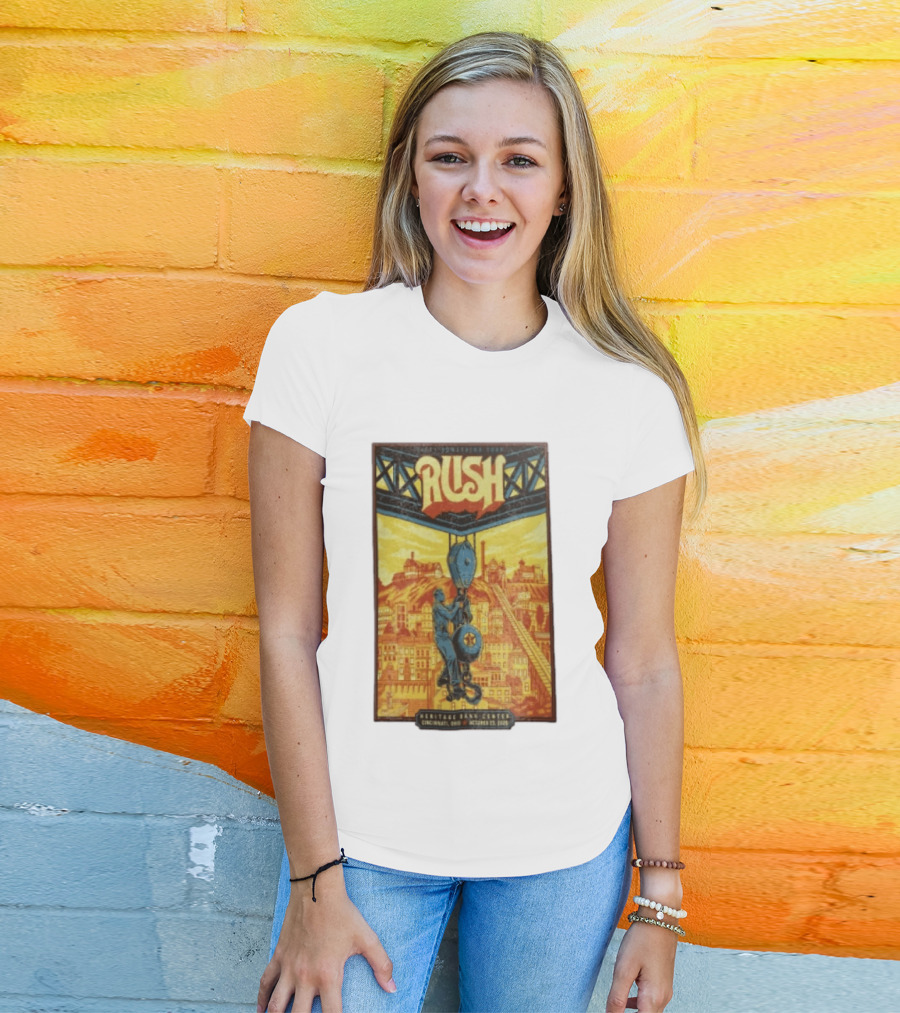 Rush Fifty Something Tour Heritage Bank Center Cincinnati Ohio October 23 2026 T-Shirt