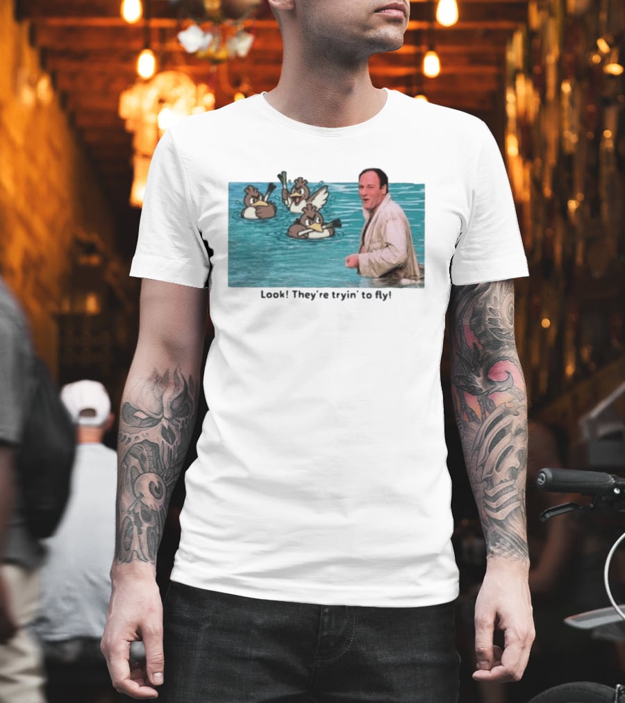 Tony Soprano With Farfetch'd Look They're Tryin' To Fly T-Shirt