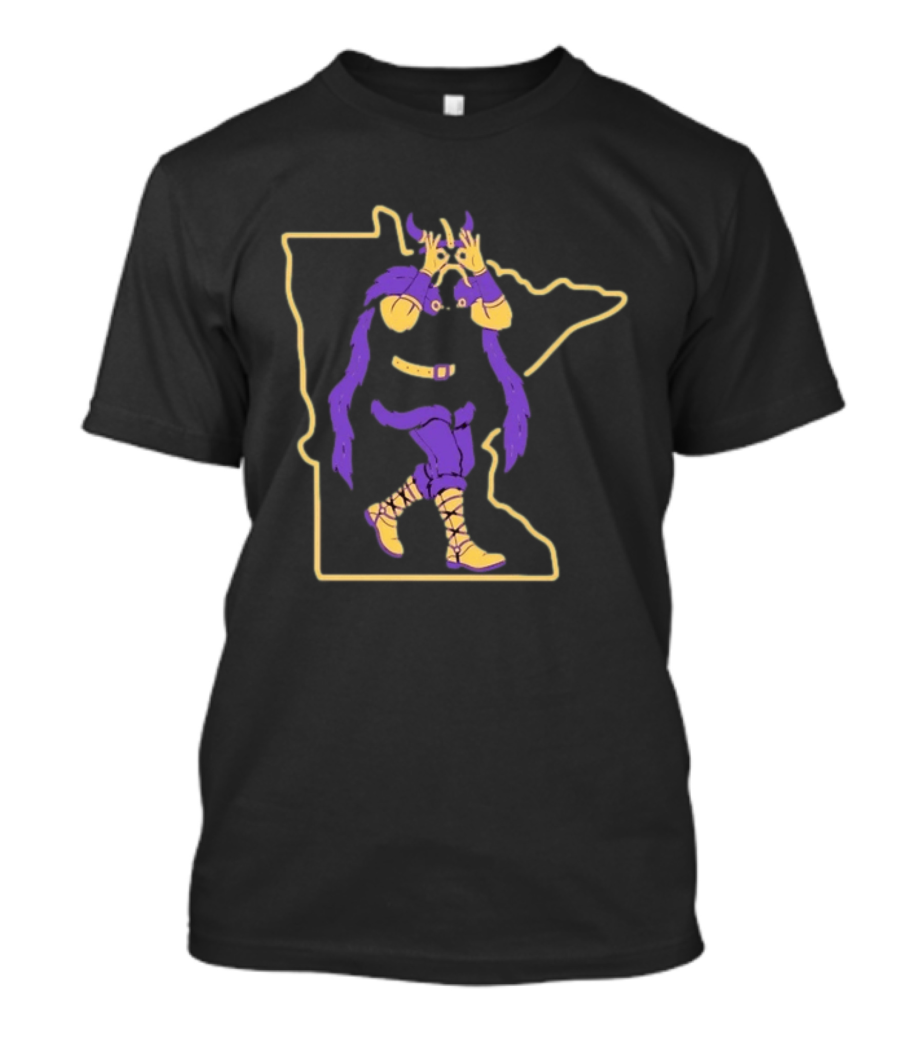 Minnesota Vikings Skol Viking Pose In State T-Shirt