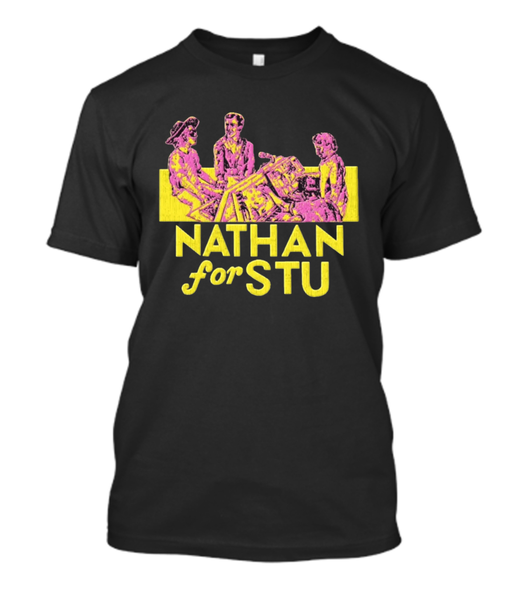 NATHAN For STU Classic Retro Western Characters T-Shirt