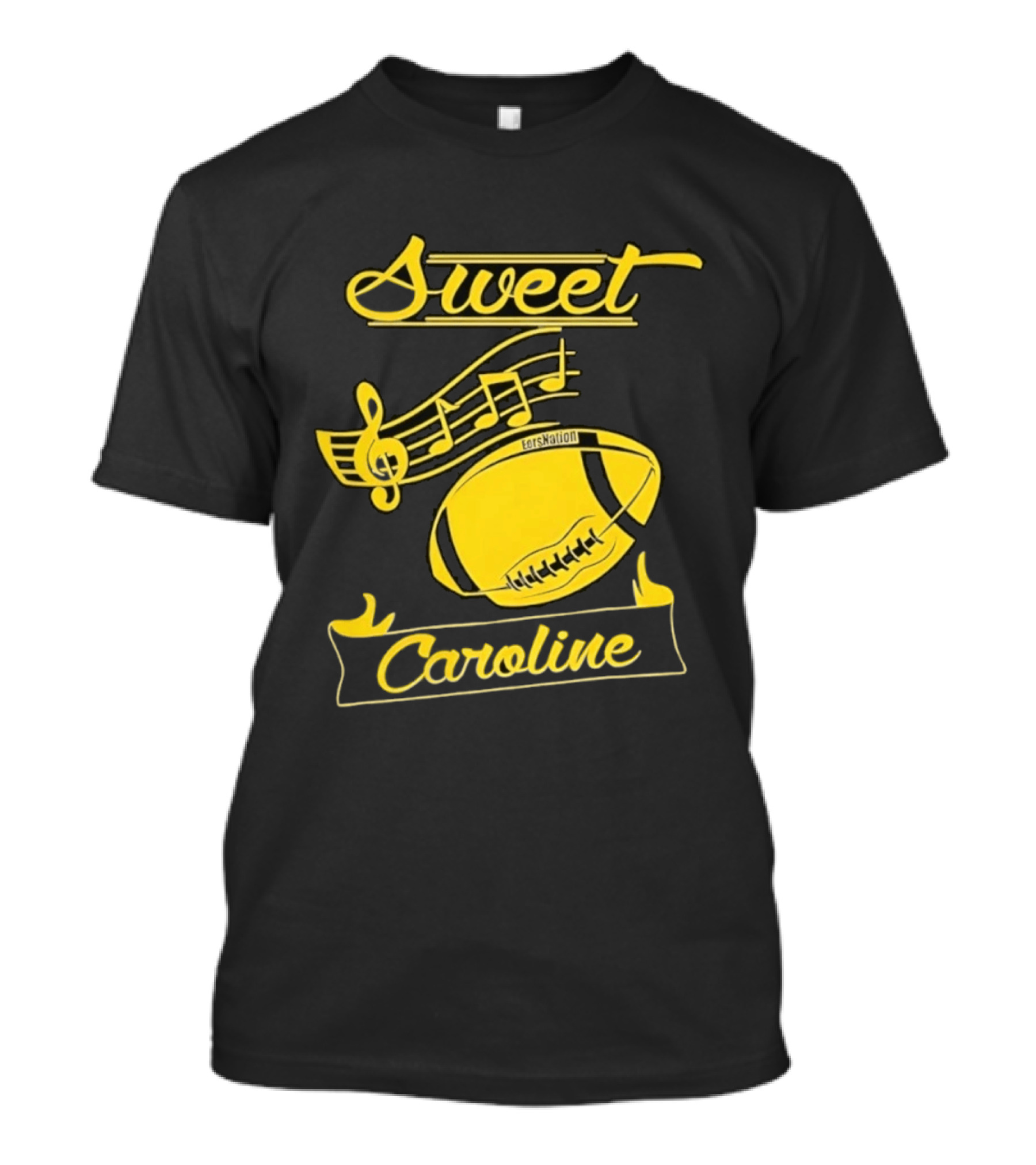 Sweet Caroline EersNation Football Music Notes And Football T-Shirt