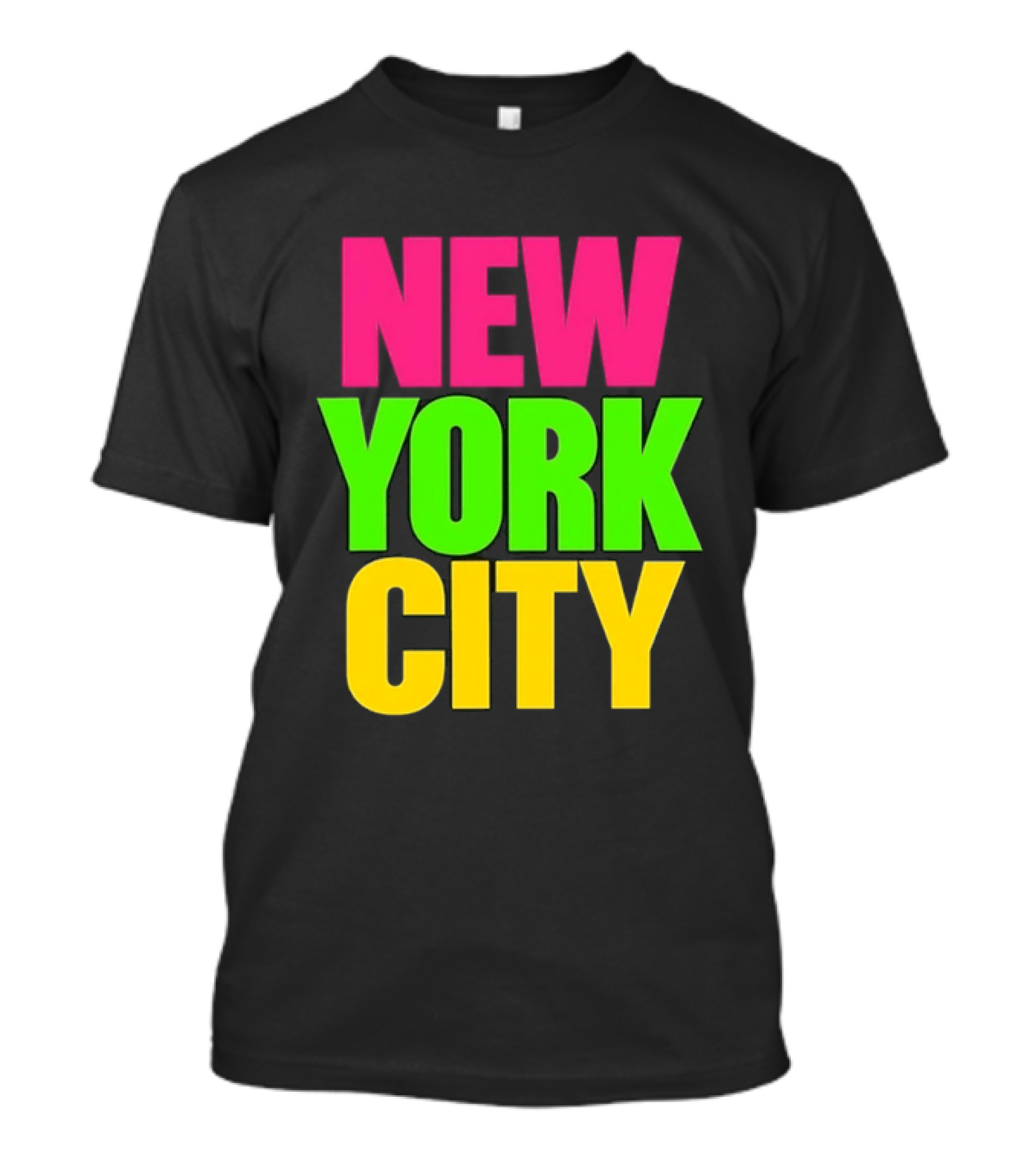 New York City Neon NYC Big Apple T-Shirt