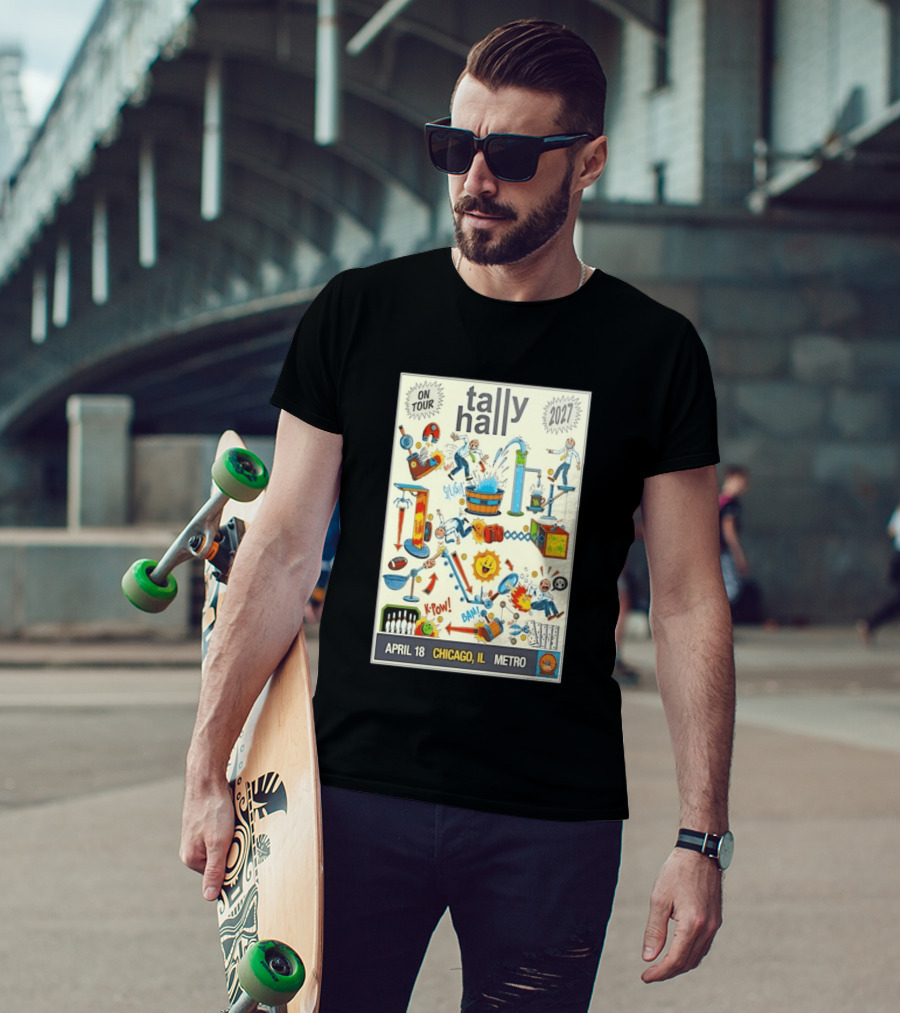 Tally Hall 2027 Tour April 18 Chicago Metro Concert Splash Bam K Pow T-Shirt