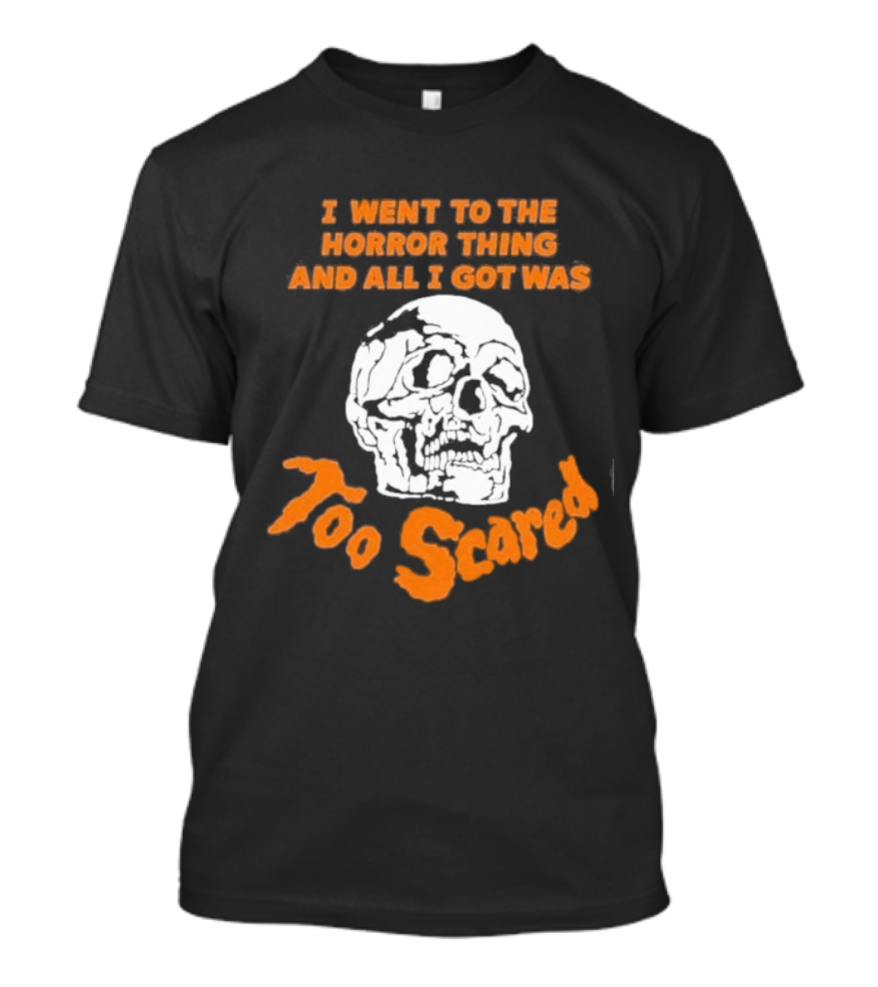 I Went To The Horror Thing And All I Got Was Too Scared Skull T-Shirt