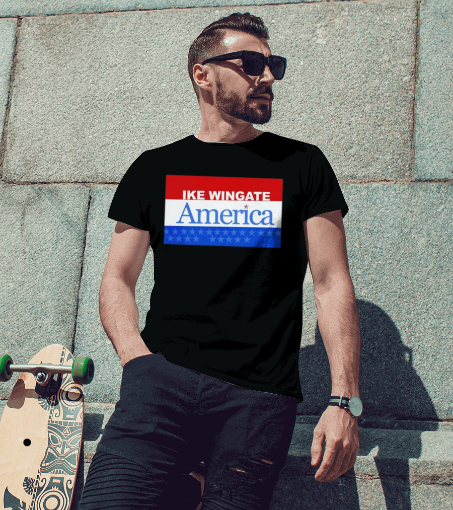 Ike Wingate America Patriotic Campaign Stars T-Shirt
