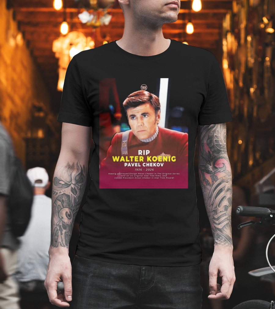 RIP Walter Koenig Pavel Chekov 1936 2026 Star Trek T-Shirt