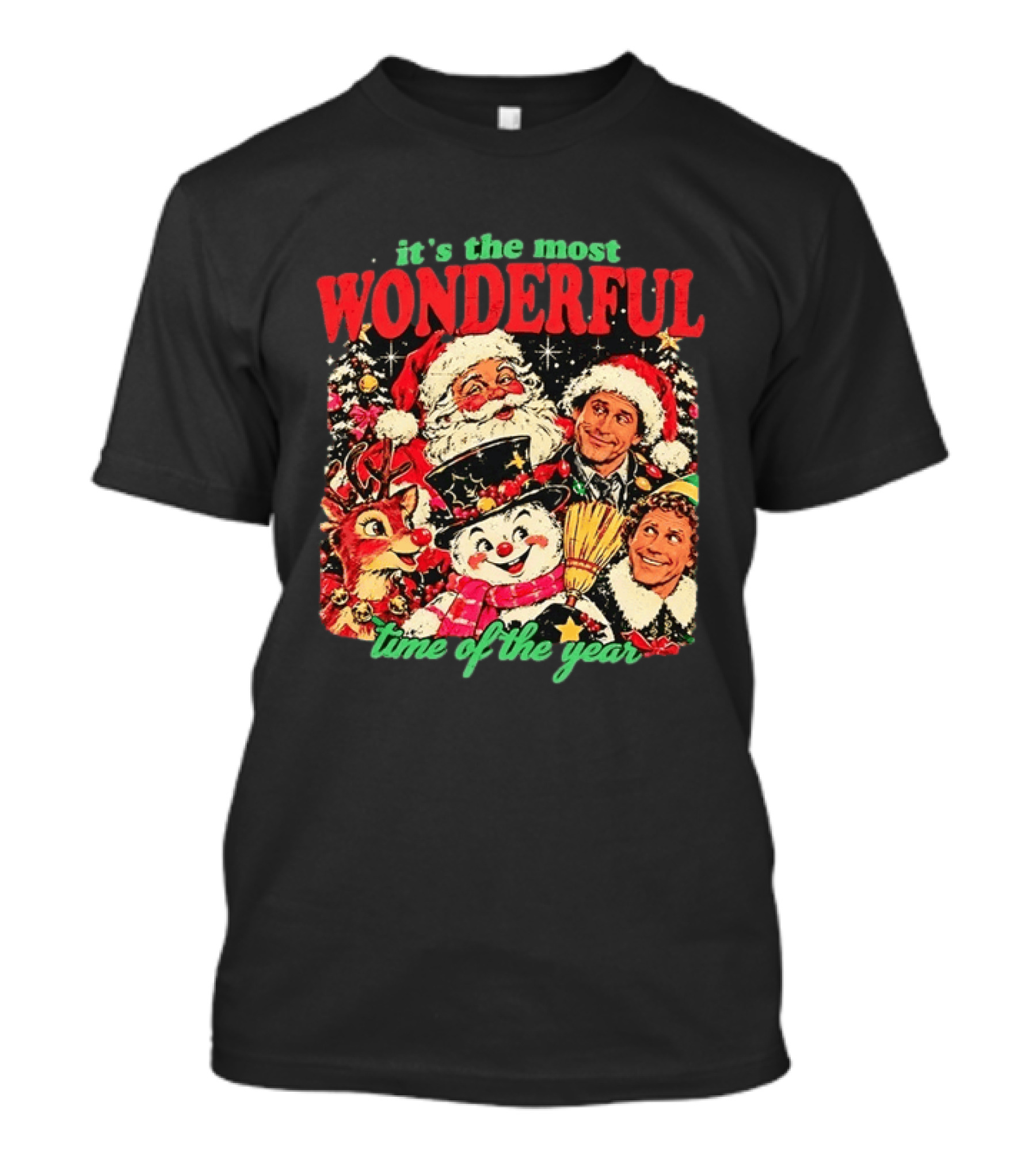 It's The Most Wonderful Time Of The Year Elf Santa Christmas T-Shirt