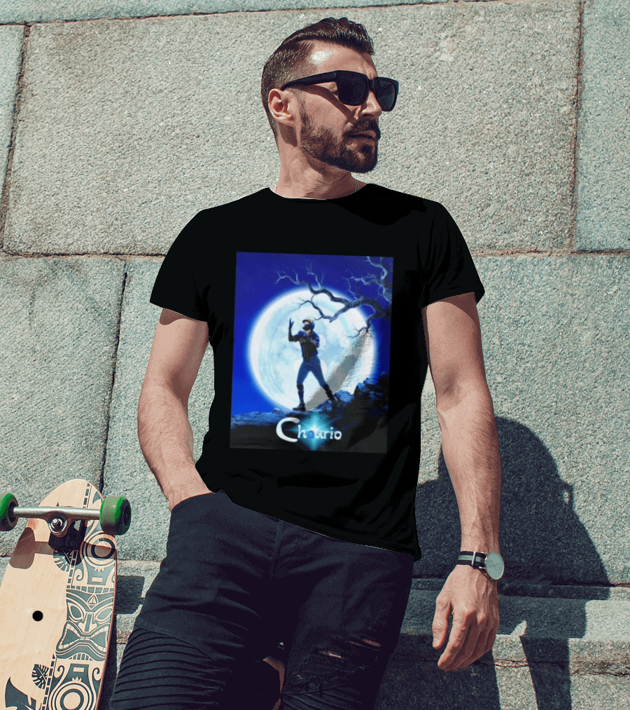 Chourio Milwaukee Brewers Moonlit Baseball Scene T-Shirt