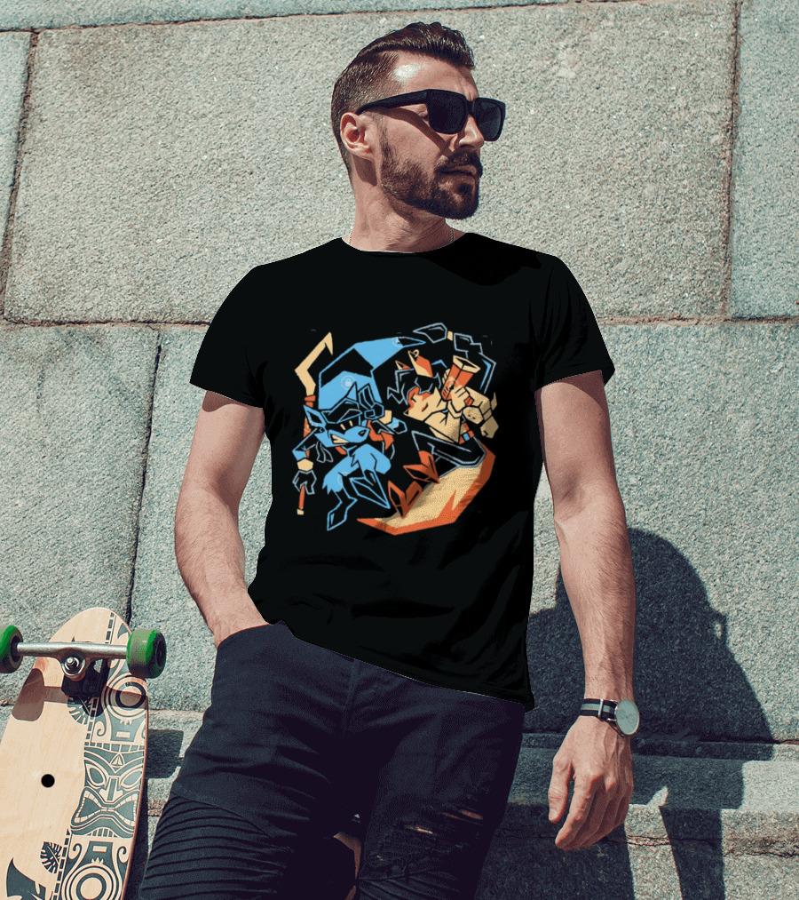 Sly Cooper Carmelita Fox Action PlayStation Gaming Adventure T-Shirt