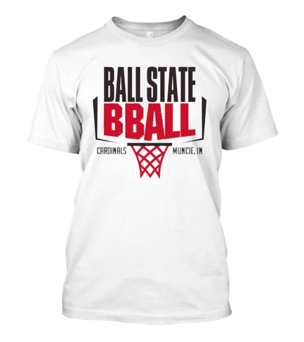 Ball State Bball Cardinals Muncie IN NCAA Basketball Hoop T-Shirt