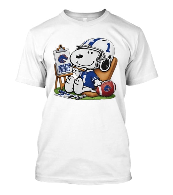 Boise State Broncos Football Snoopy Painting Number 1 T-Shirt