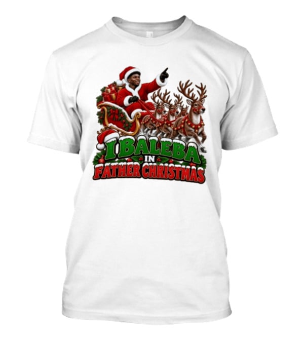 Bukayo Saka I Baleba Christmas Reindeer Team With Santa T-Shirt