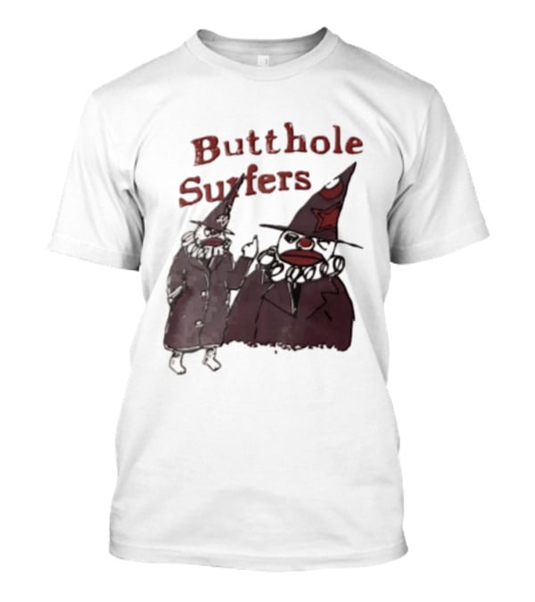 Butthole Surfers Two Wizards Pointing Middle Finger T-Shirt