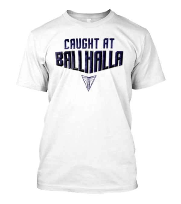 Caught AT Ballhalla Purple Geometric Triangle T-Shirt
