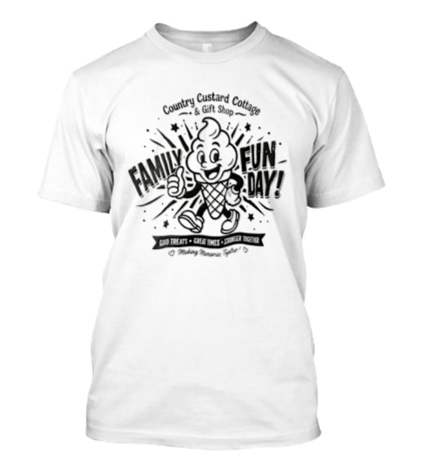 Family Fun Day Country Custard Cottage And Gift Shop T-Shirt