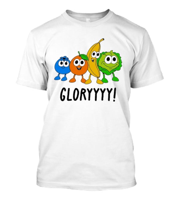 Gloryyyy Fruit And Vegetable Cartoon Characters T-Shirt