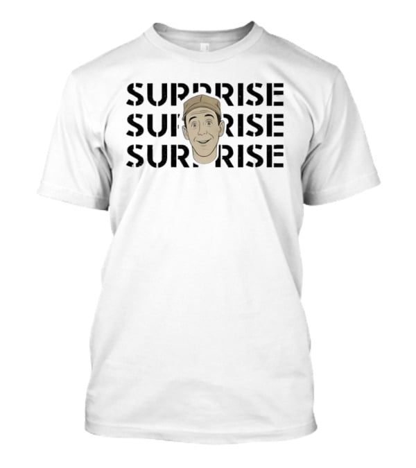 Surprise Surprise Gomer Pyle Jim Nabors Head Iconic Catchphrase T-Shirt