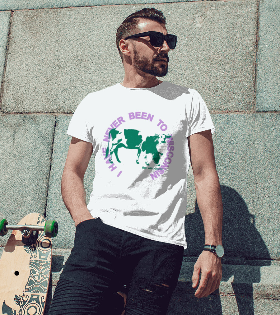 I Have Never Been To Wisconsin The Wisconaut Cow T-Shirt