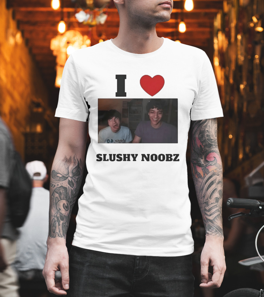 I Love Slushy Noobz Martin Chase YouTube Comedy Duo T-Shirt