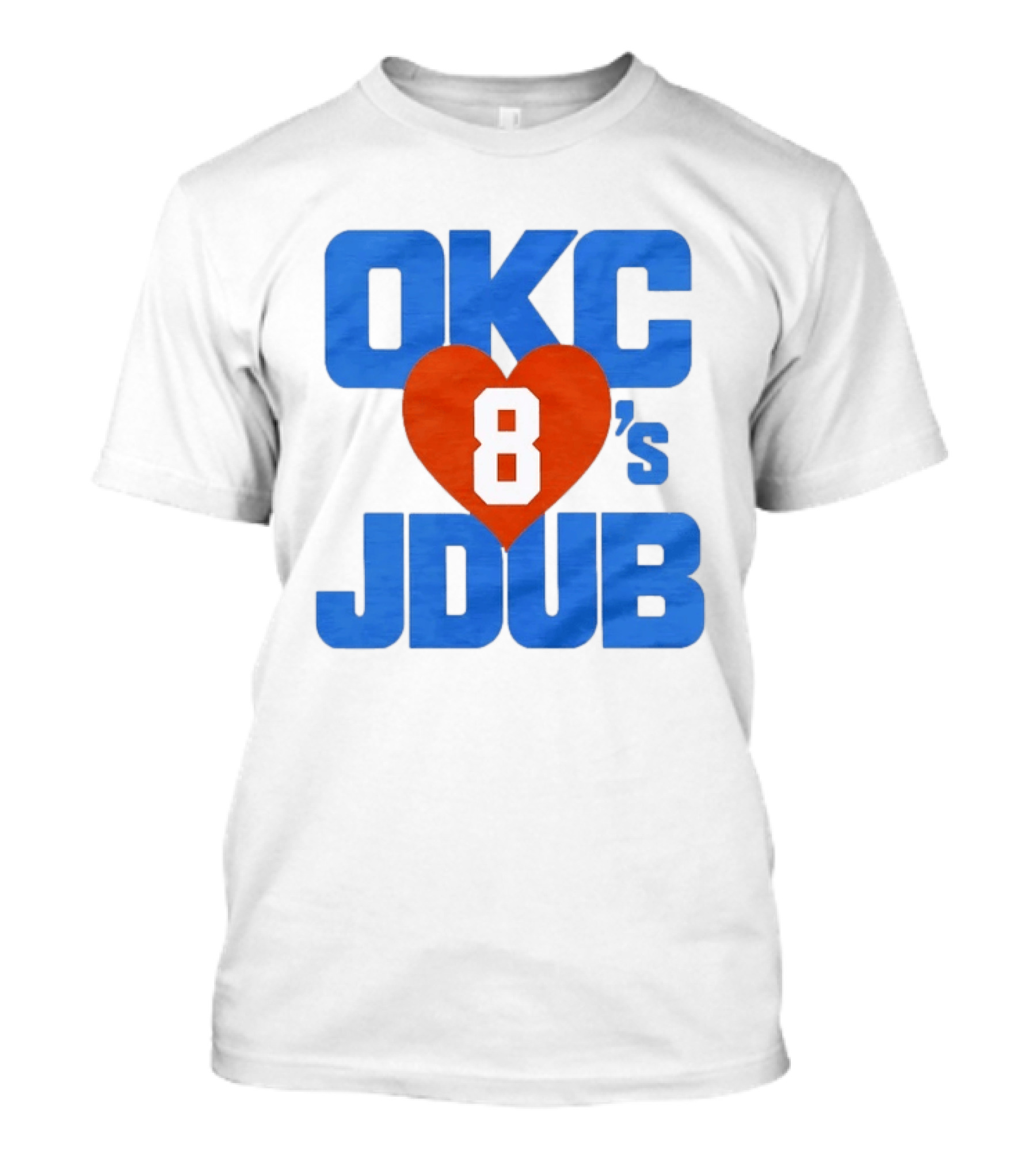 OKC Thunder Jalen Williams JDub Loves Number 8 Basketball T-Shirt