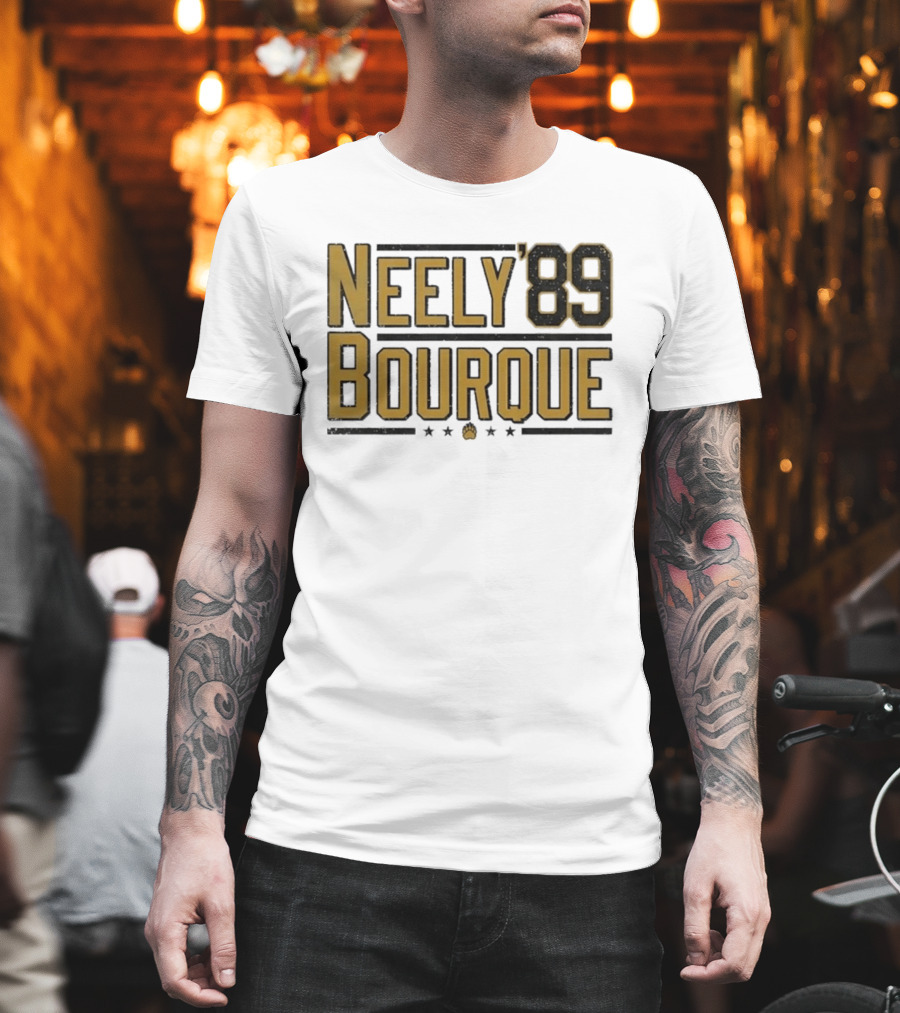 Neely Bourque '89 Boston Bruins Hockey Legends T-Shirt