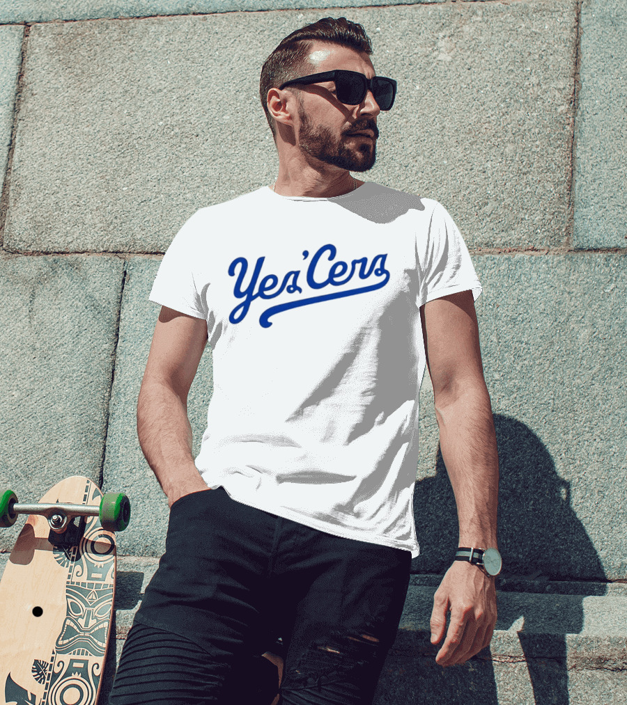 Yes'Cers NBA Basketball Script T-Shirt