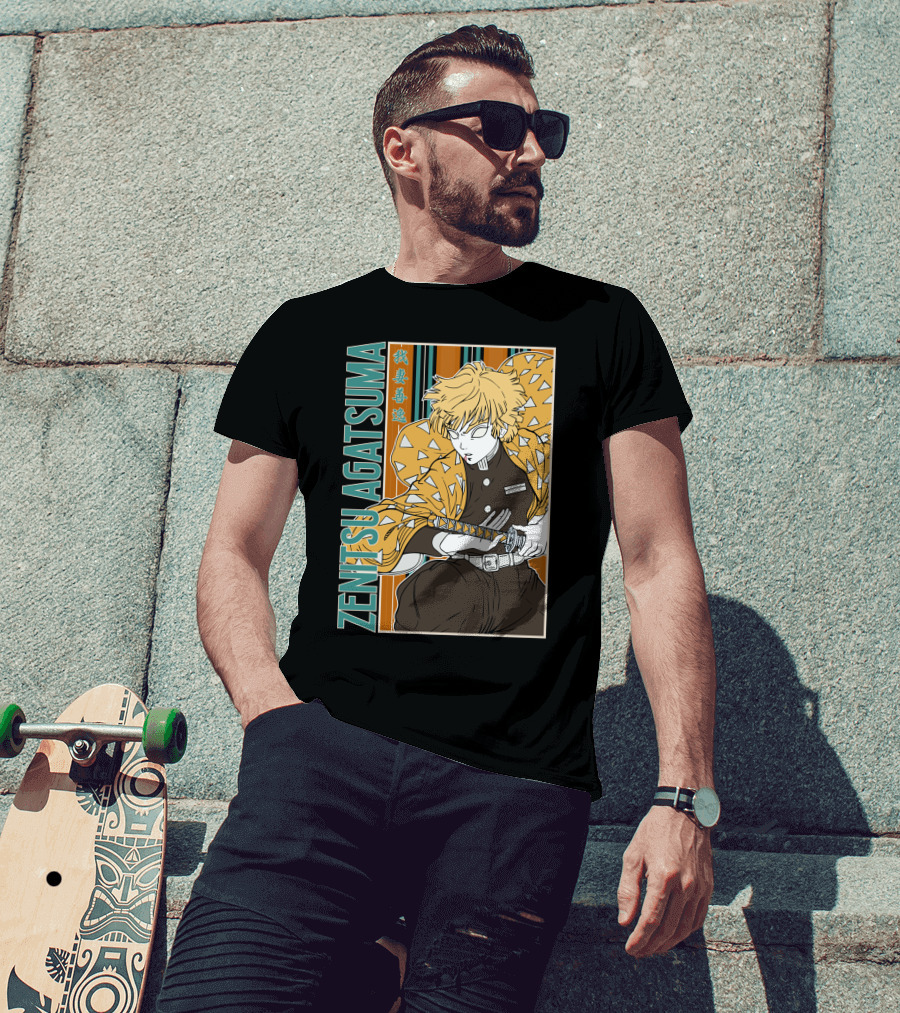 Zenitsu Agatsuma Kimetsu No Yaiba Demon Slayer T-Shirt