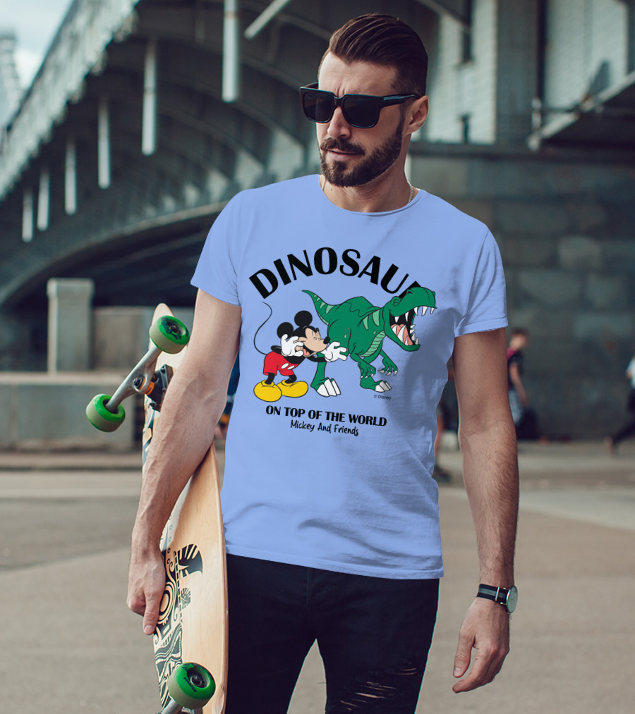 DINOSAUR On Top Of The World Mickey And Friends T-Shirt