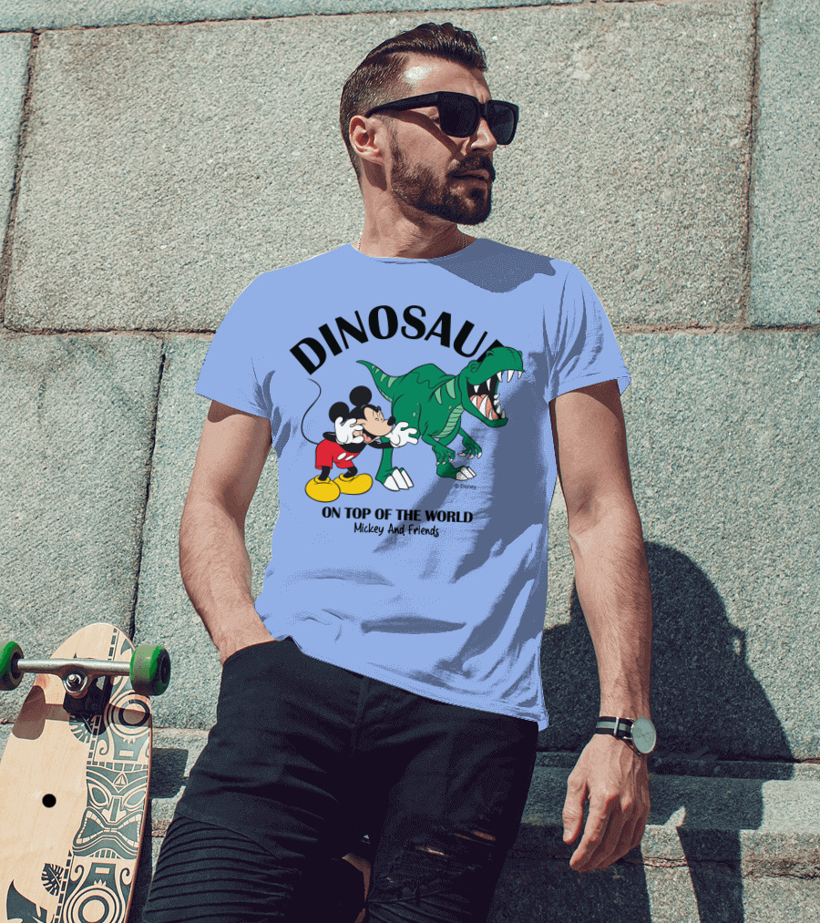 DINOSAUR On Top Of The World Mickey And Friends T-Shirt