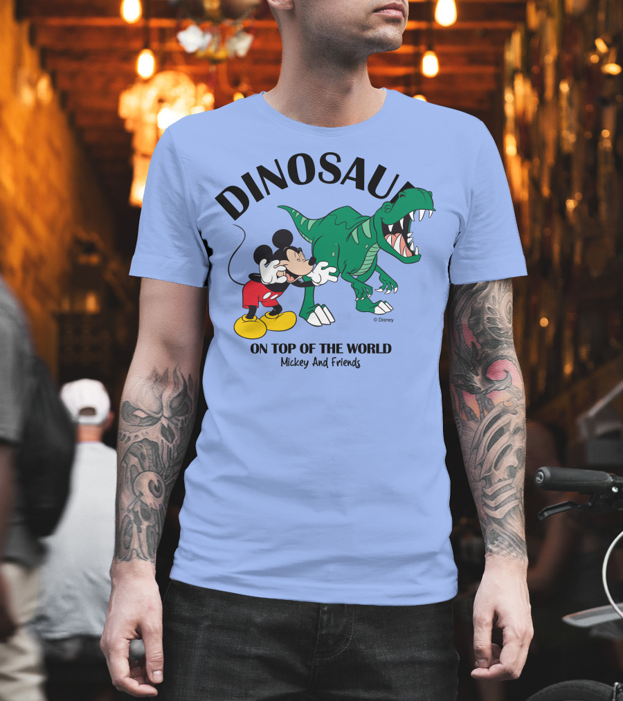 DINOSAUR On Top of the World Mickey And Friends T-Shirt