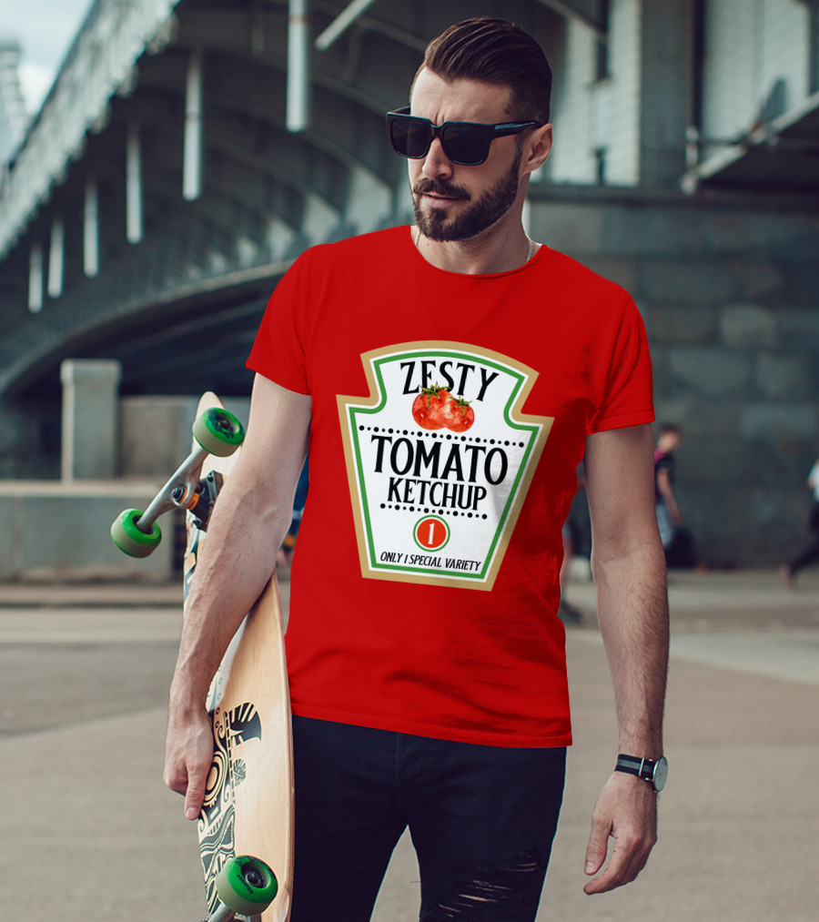 Zesty Tomato Ketchup Only 1 Special Variety Funny Halloween Costumes Group Set T-Shirt
