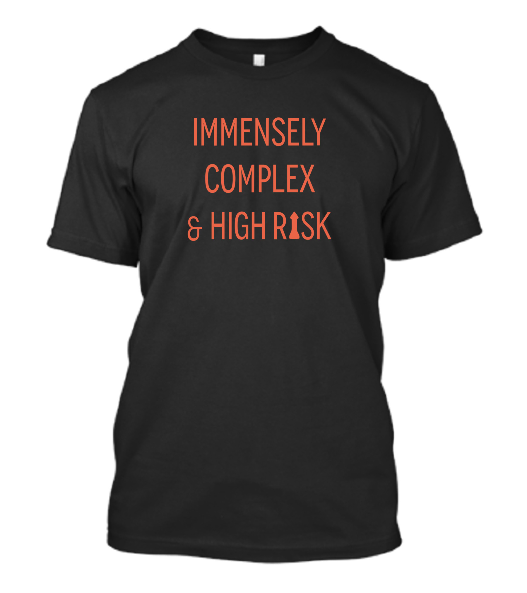 Joe Barnard WeMartians Shop Immensely Complex And High Risk Rocket Font T-Shirt