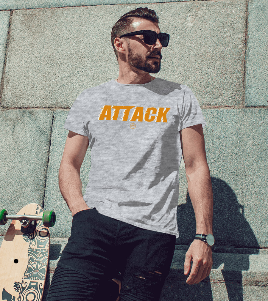 The DW Designs Attack Spyre Sports Group Johnny Majors TN T-Shirt