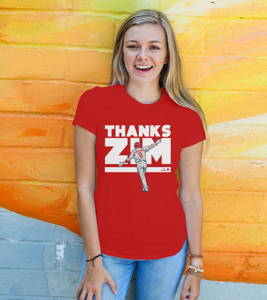 Ryan Zimmerman Thanks Zim Washington Nationals Fans Players Association T-Shirt