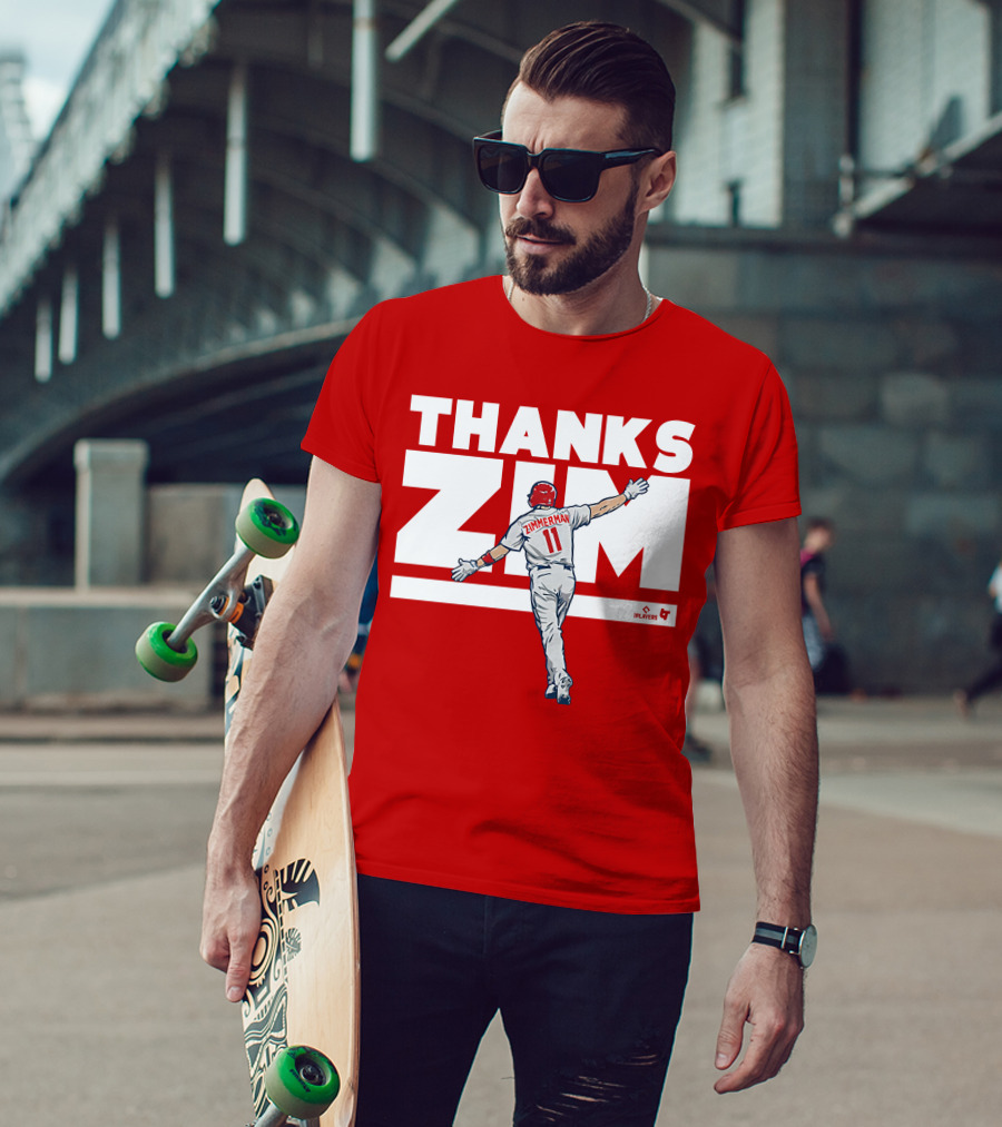 Ryan Zimmerman Thanks Zim Washington Nationals Fans Players Association T-Shirt