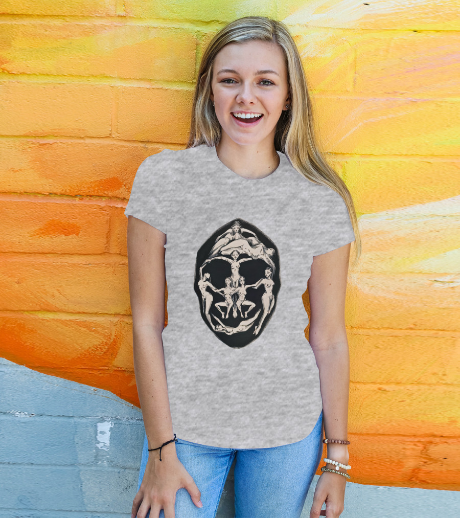 Girl Plastic Art Store Merch Dali Recreation Men's Heavyweight Surrealist Face T-Shirt