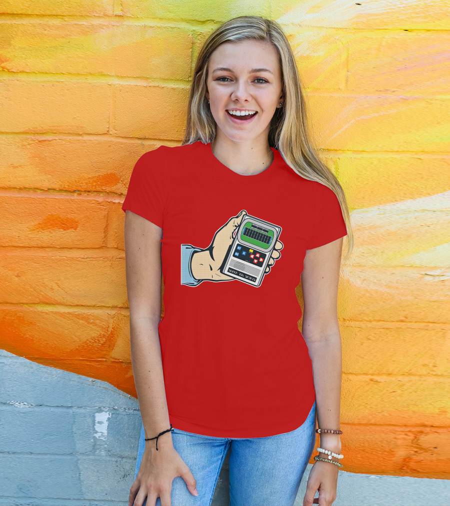 Super 70s Sports Handheld Electronic Football Vintage Style Retro Gaming Nostalgia T-Shirt