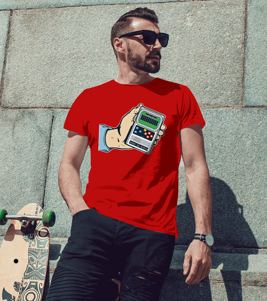 Super 70s Sports Handheld Electronic Football Vintage Style Retro Gaming Nostalgia T-Shirt