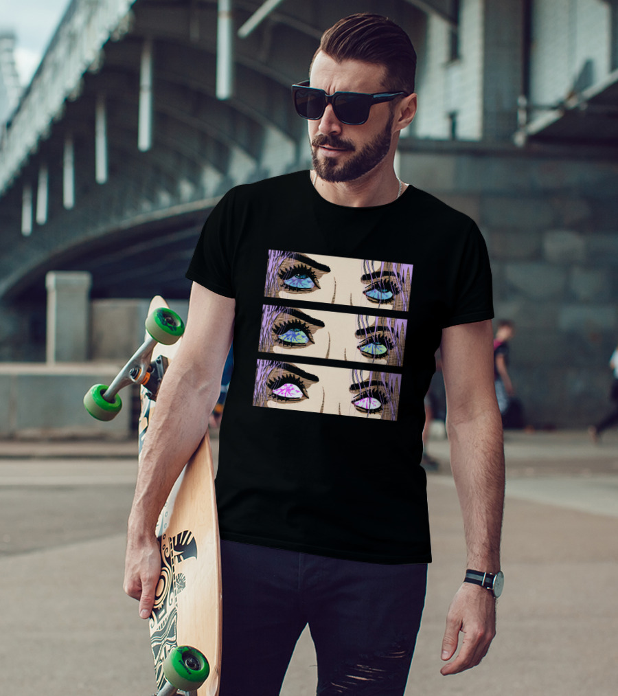 Fmuoasl Merch Good Enough Collection Pop Art Multi-Colored Eyes T-Shirt