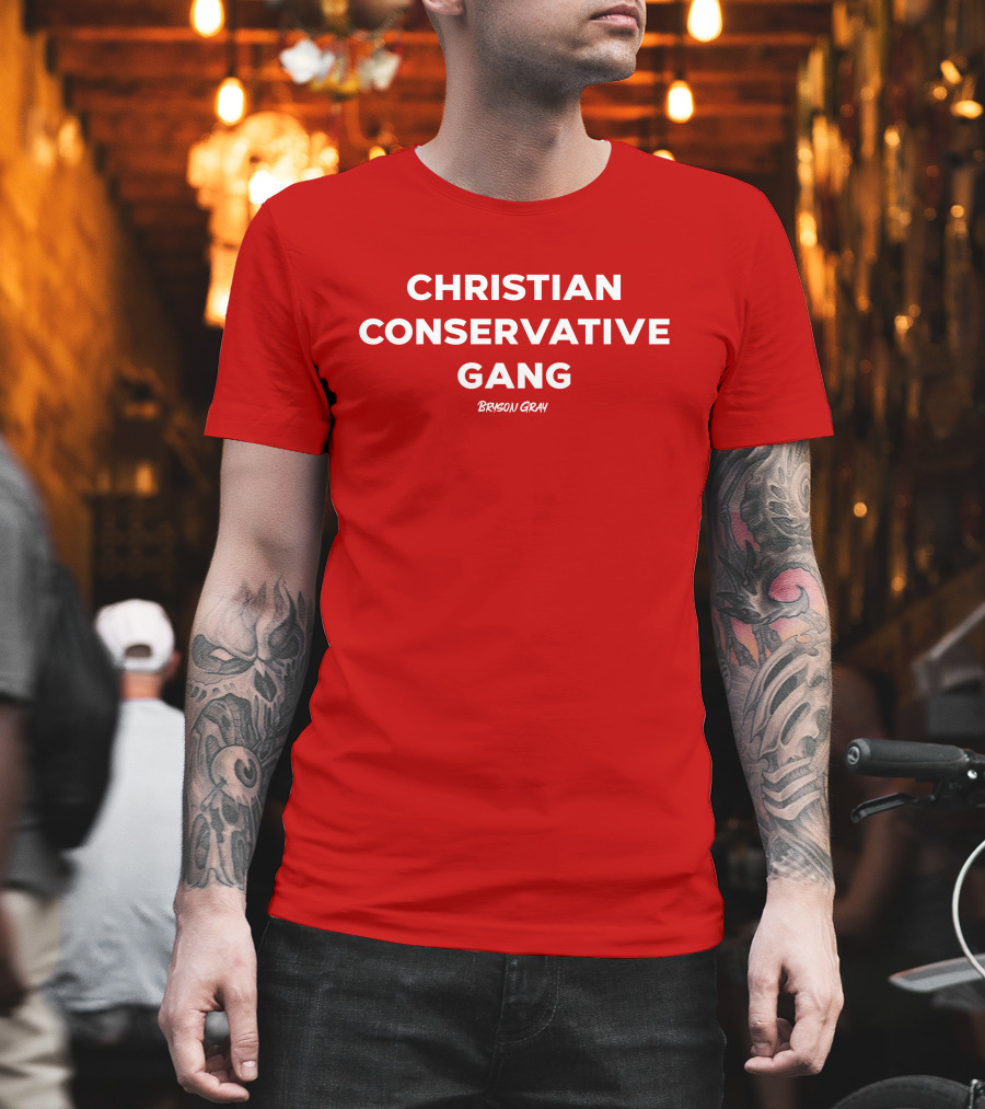 Christian Conservative Gang Bryson Gray T-Shirt