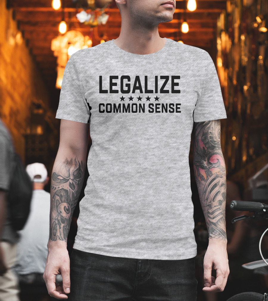 Hodgetwins Merch Legalize Common Sense Stars T-Shirt