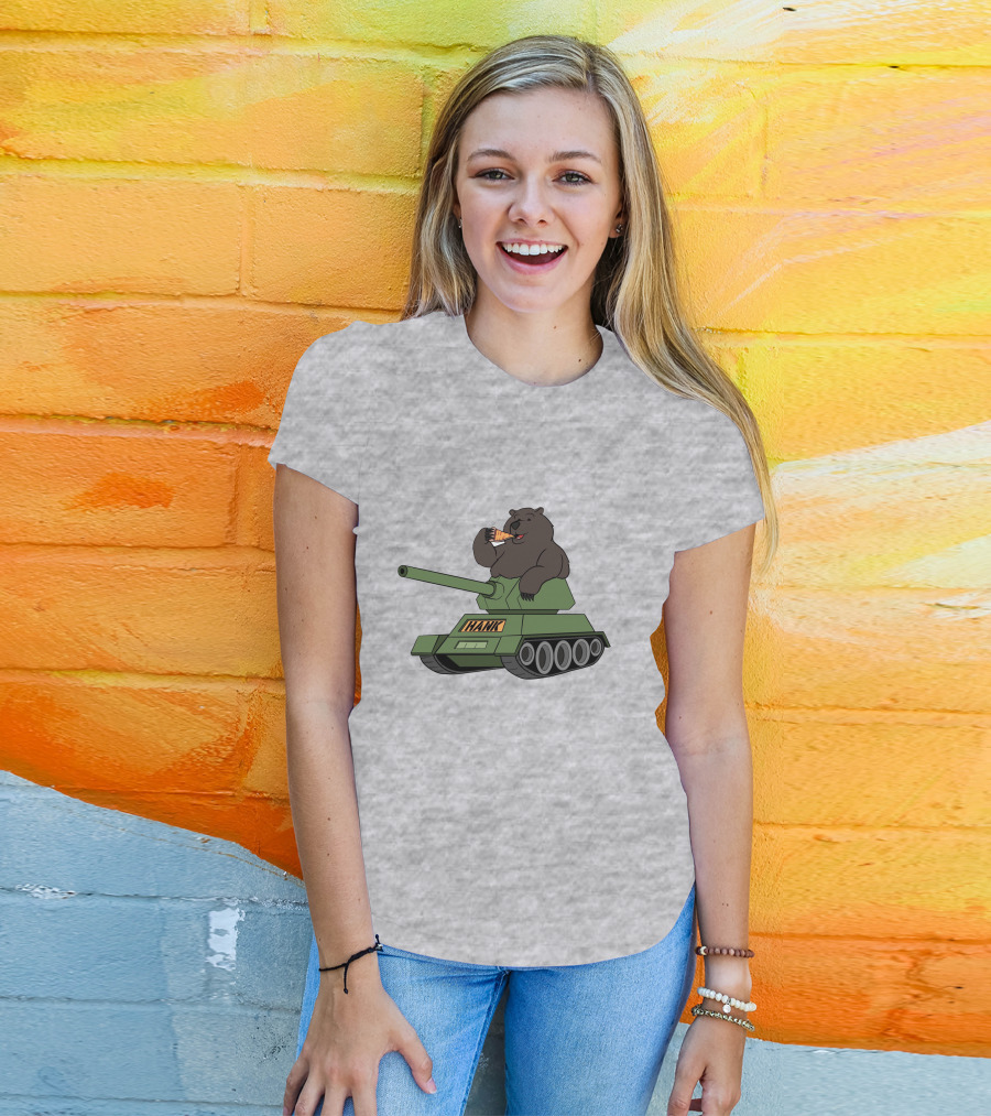 Pardon My Take Hank The Tank Bear Pizza Tank Big Cat T-Shirt