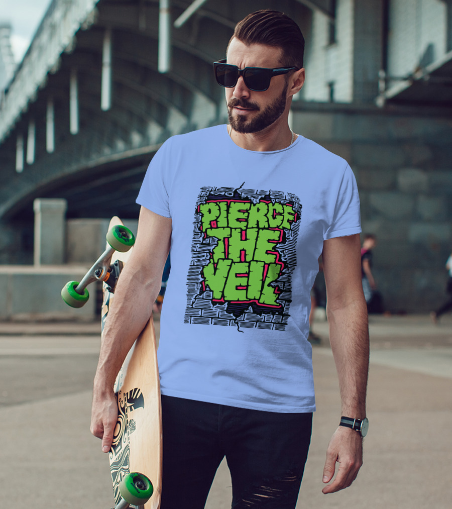 Pierce The Veil Freakish Beast Brick Wall T-Shirt