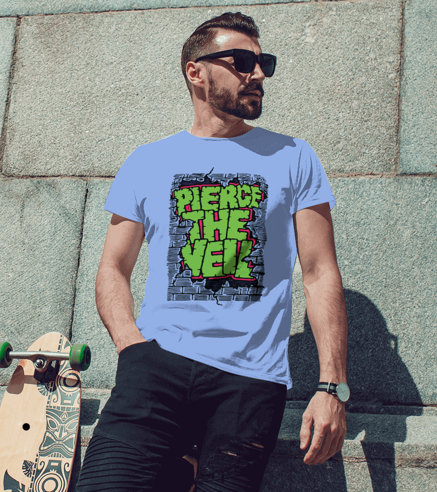 Pierce The Veil Freakish Beast Brick Wall T-Shirt